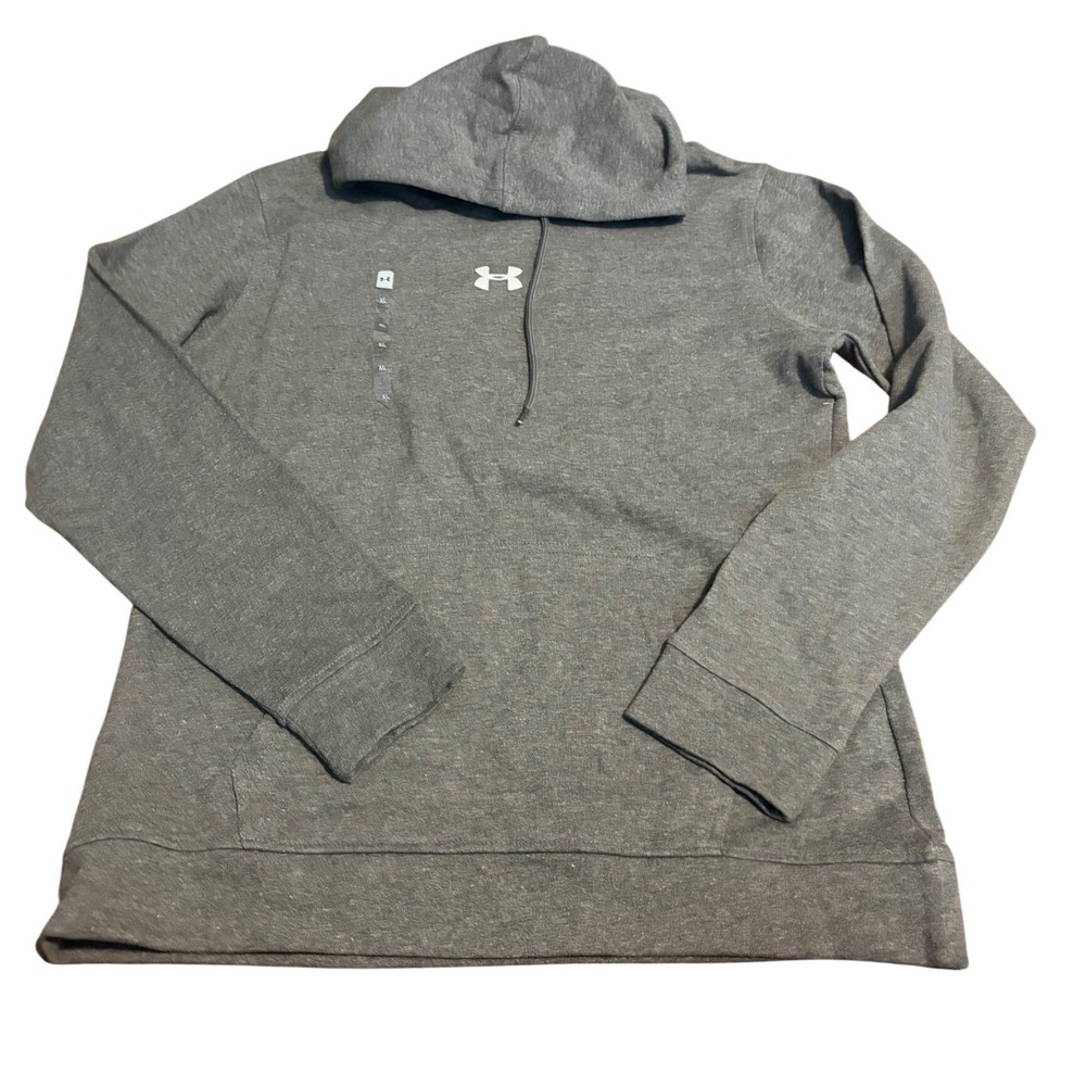Under‎ Armour Hoodie ColdGear Pullover Charcoal Grey Loose Fit XL NWT Athleisure